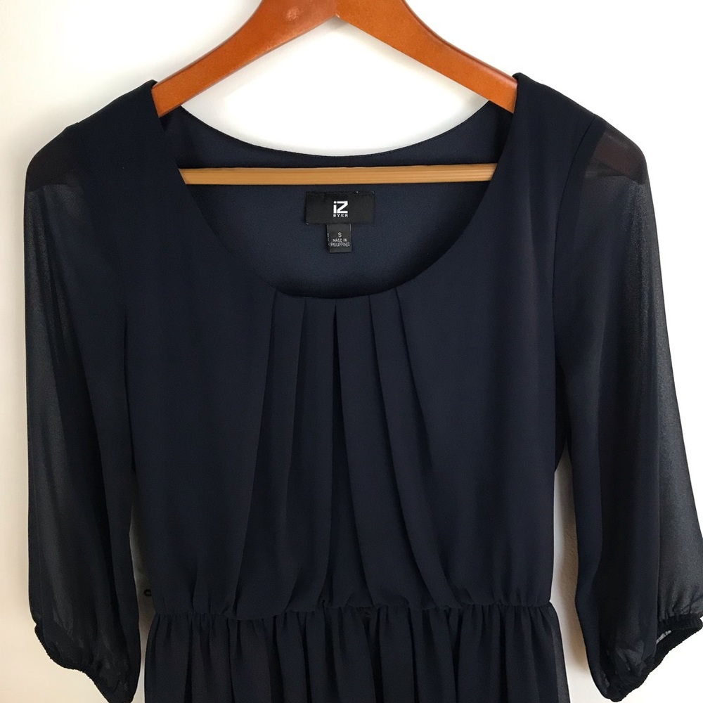iZ Byer Navy Blue Dress